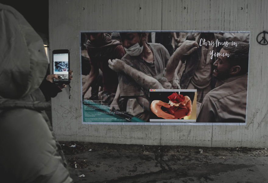 Christmas In Yemen: I Created Thought-Provoking Billboards To Show The Brutal Contrast Christmas In Yemen: I Created Thought-Provoking Billboards To Show The Brutal Contrast