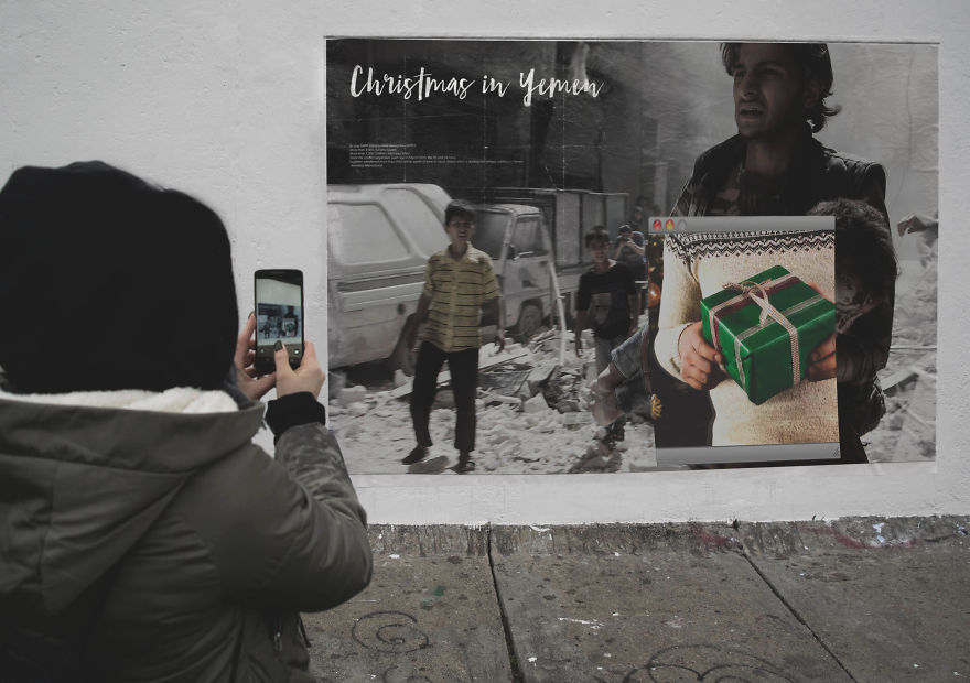 Christmas In Yemen: I Created Thought-Provoking Billboards To Show The Brutal Contrast Christmas In Yemen: I Created Thought-Provoking Billboards To Show The Brutal Contrast