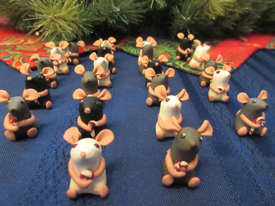 I Made An Army Of Adorable Clay Mice