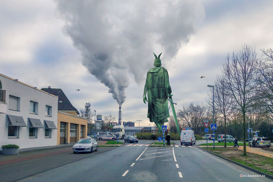 I Made A Walking Monument With Photoshop