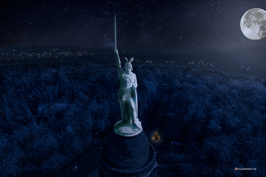 I Made A Walking Monument With Photoshop