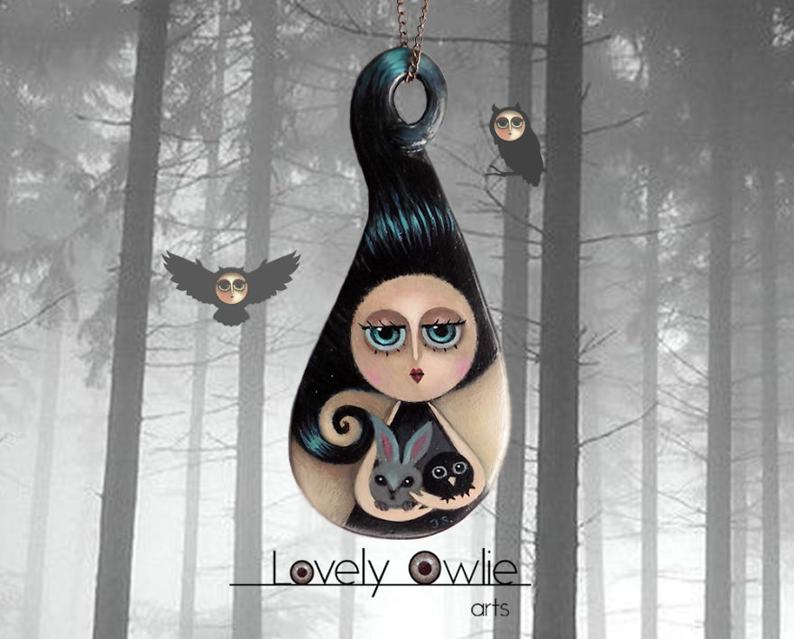 I Make Wearable Miniature Paintings