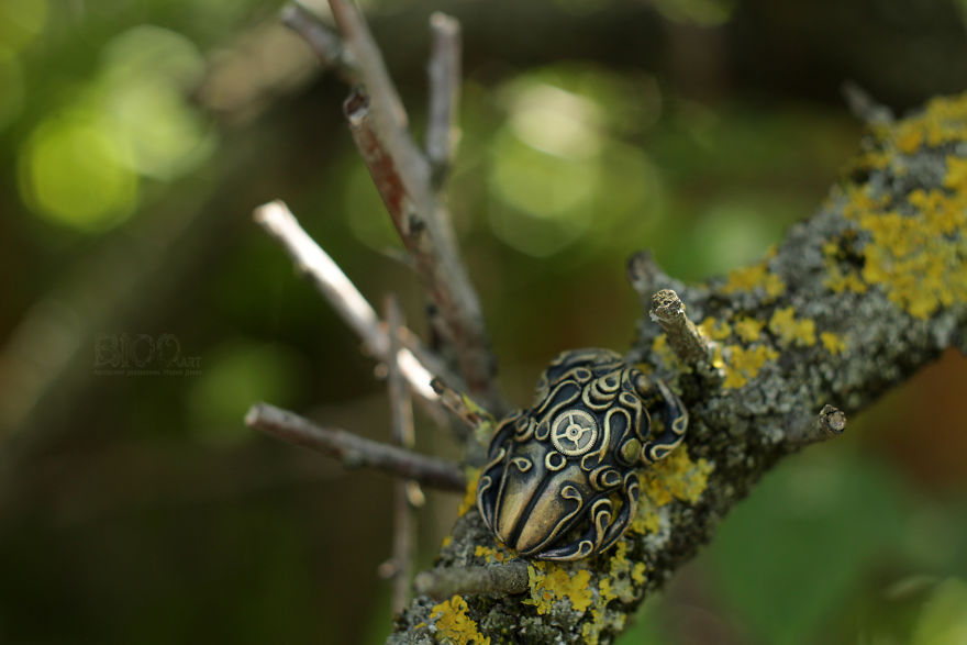 Beetles In Steampunk And Biomechanics Stylistics