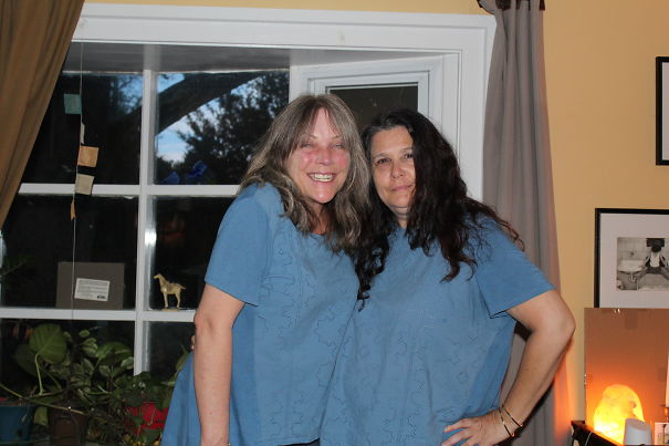 Hadn't Seen My Bff In A Couple Of Years. After An 8 Hour Drive, I Got Out Of The Car As She Walked Out Of The House. In The Same Damn Shirt