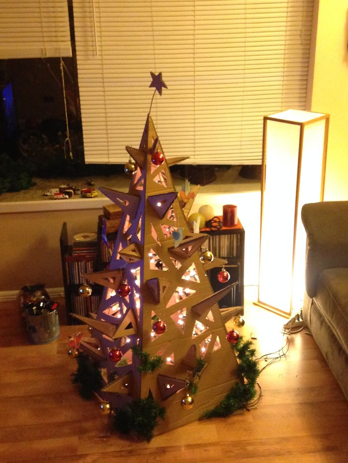 Christmas Tree Cardboard Box, From Chile