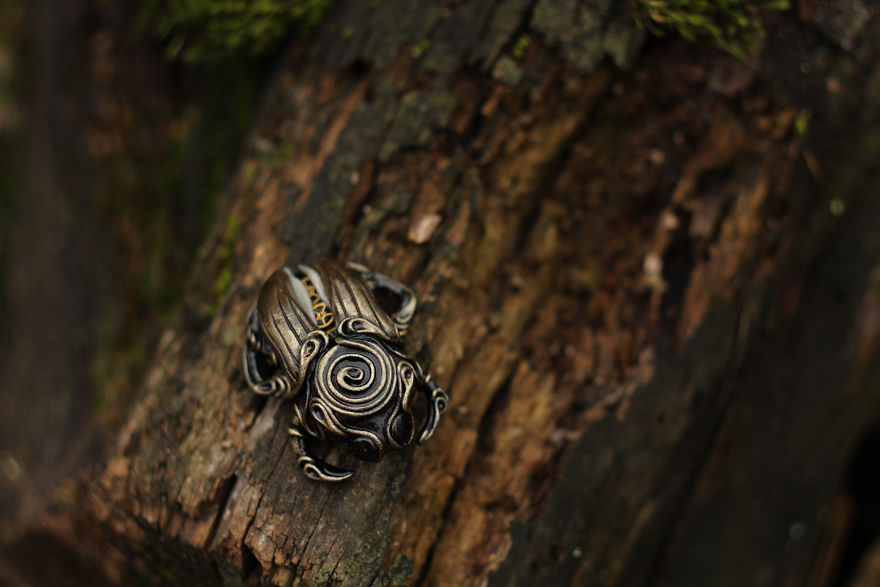 Beetles In Steampunk And Biomechanics Stylistics