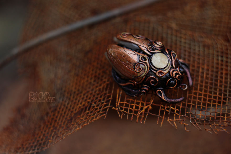 Beetles In Steampunk And Biomechanics Stylistics