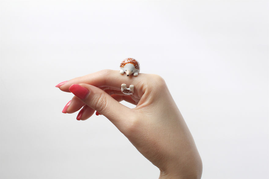 Mary Lou Hedgehog Ring