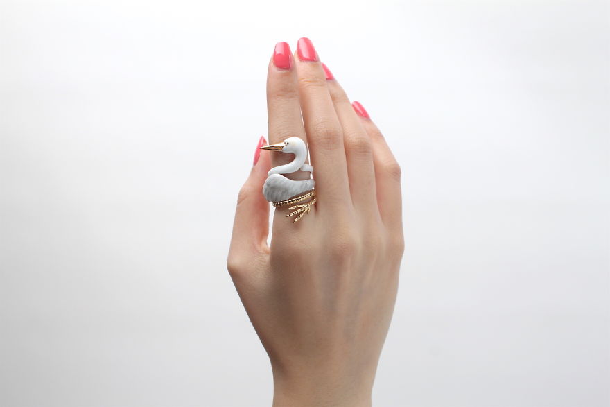 Mary Lou Crane Trio Ring