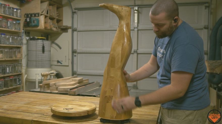 Guy Builds A Manly "Christmas Story" Leg Lamp And Here's How He Did It