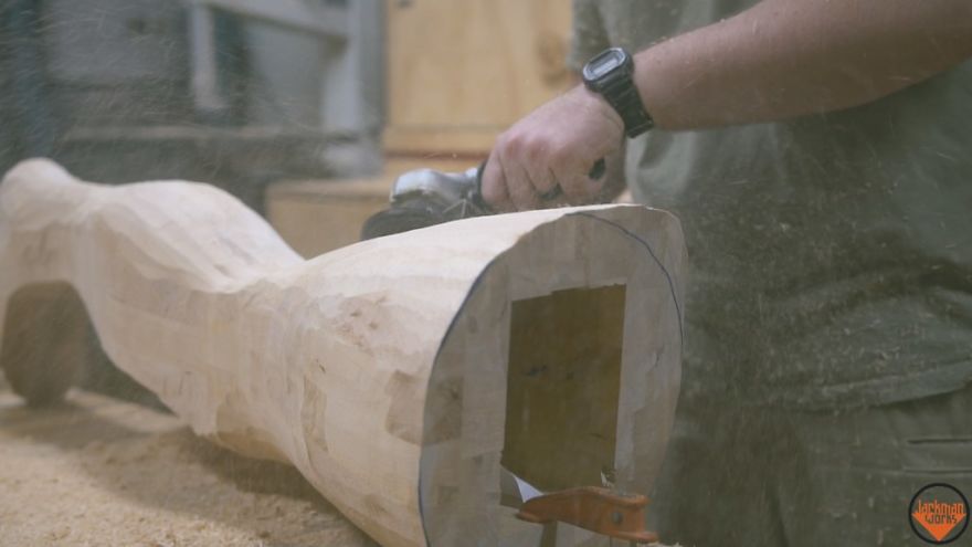 Guy Builds A Manly "Christmas Story" Leg Lamp And Here's How He Did It