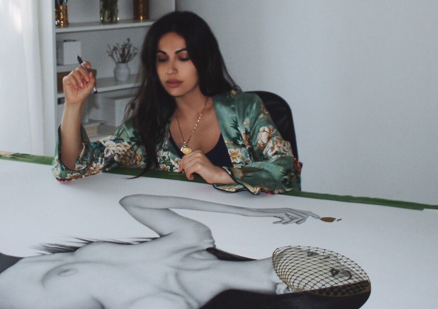 Life Size Stippling Of "Eden's Apple"