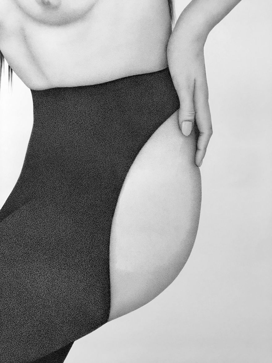 Life Size Stippling Of "Eden's Apple"