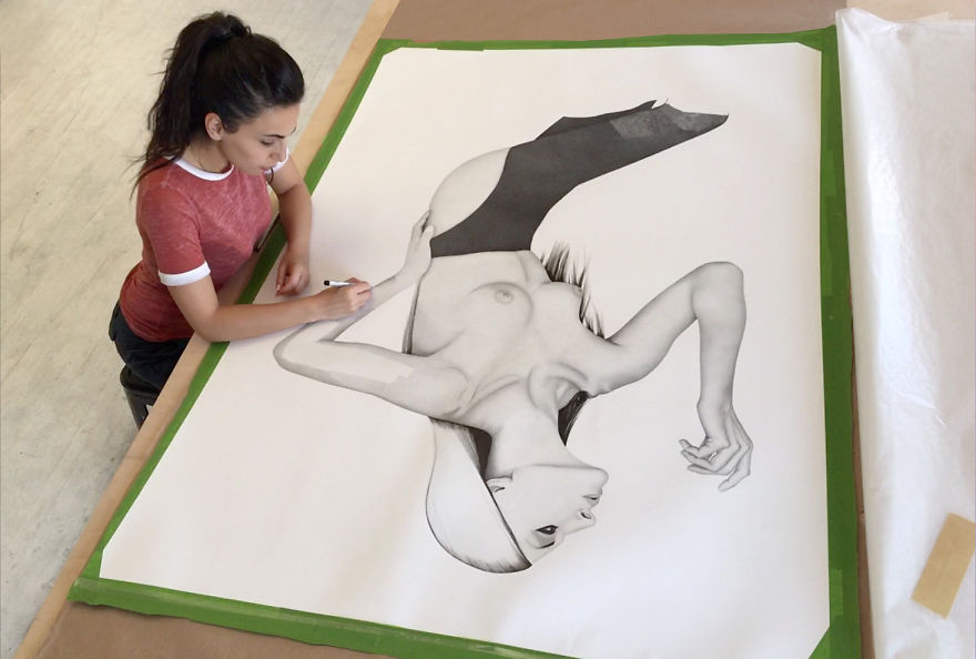 Life Size Stippling Of "Eden's Apple"