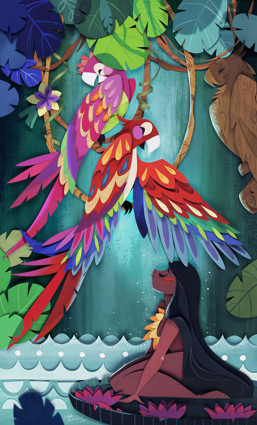 I Create A World Of My Own Using Paper, Scissors And A Little Too Much Color!