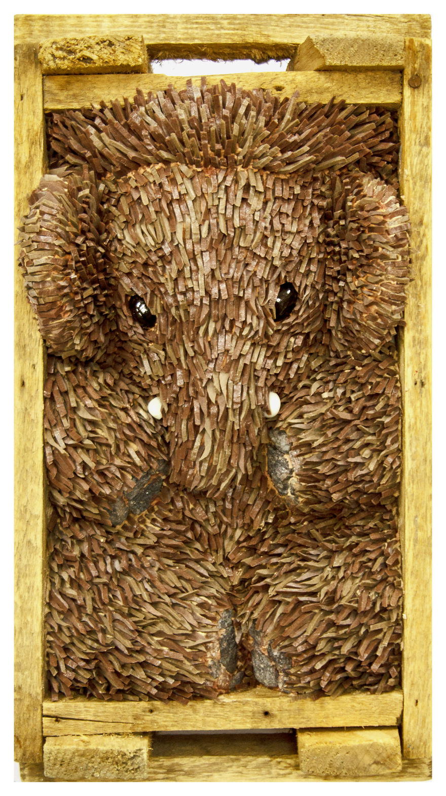 I Created A Mammoth From Smalt-Ceramics, Crushed Stone, And Wood