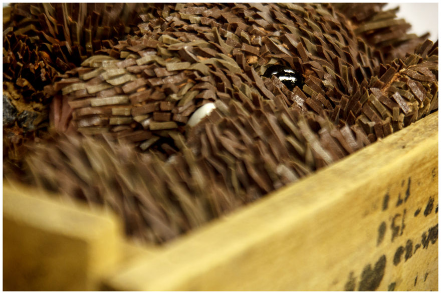 I Created A Mammoth From Smalt-Ceramics, Crushed Stone, And Wood