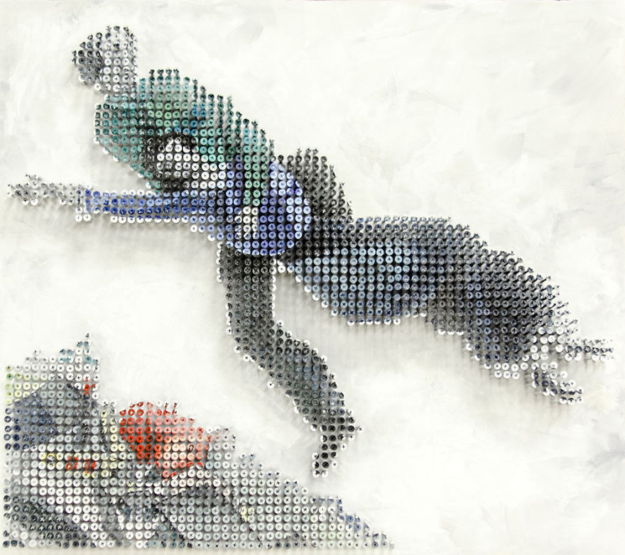 I Recreate Famous Paintings Using Screws 