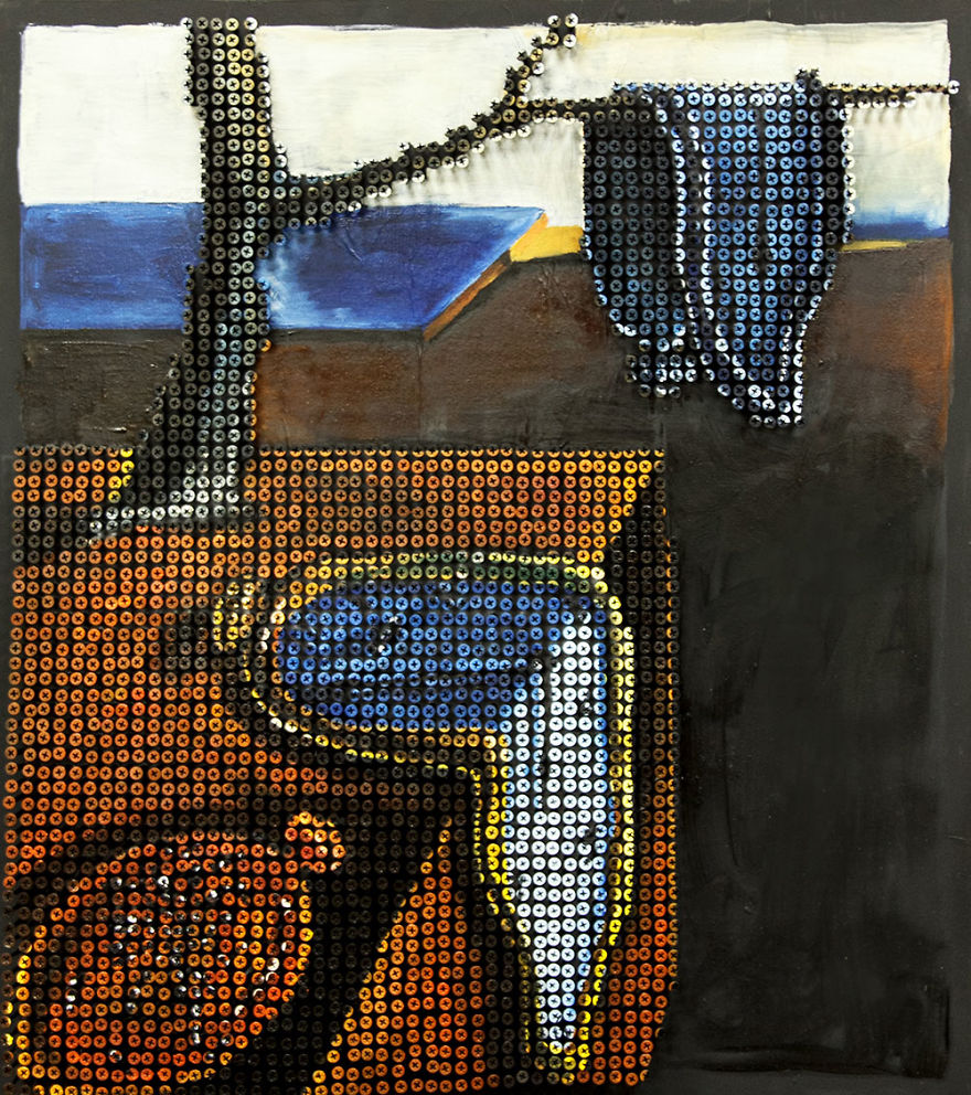 I Recreate Famous Paintings Using Screws I Recreate Famous Paintings Using Screws