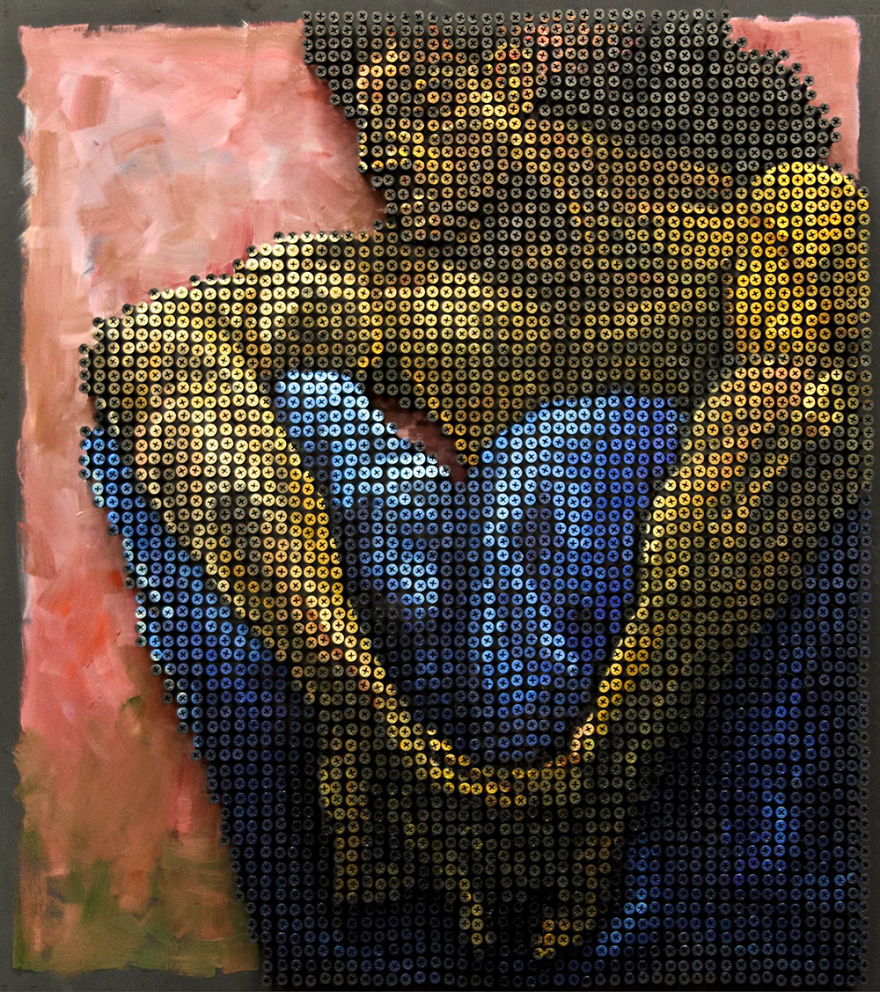 I Recreate Famous Paintings Using Screws 