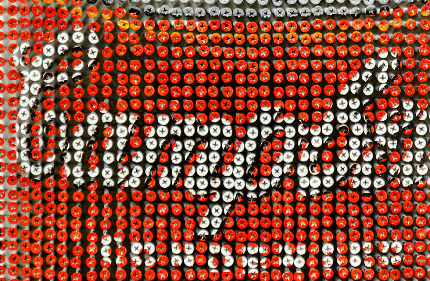 I Recreate Famous Paintings Using Screws I Recreate Famous Paintings Using Screws