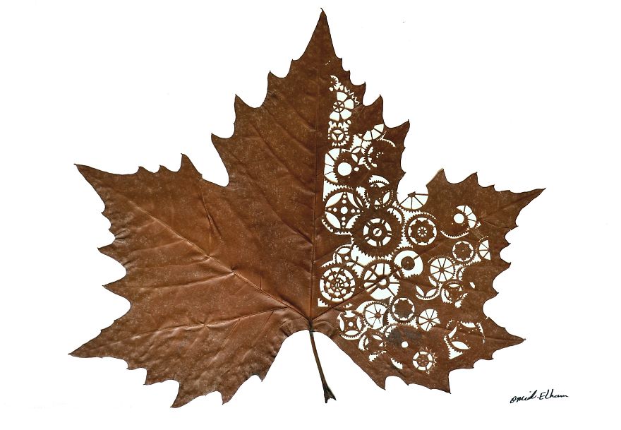 I Create Leaf Art By Carefully Cutting Intricate Scenes (New Pics) I Create Leaf Art By Carefully Cutting Intricate Scenes (New Pics)