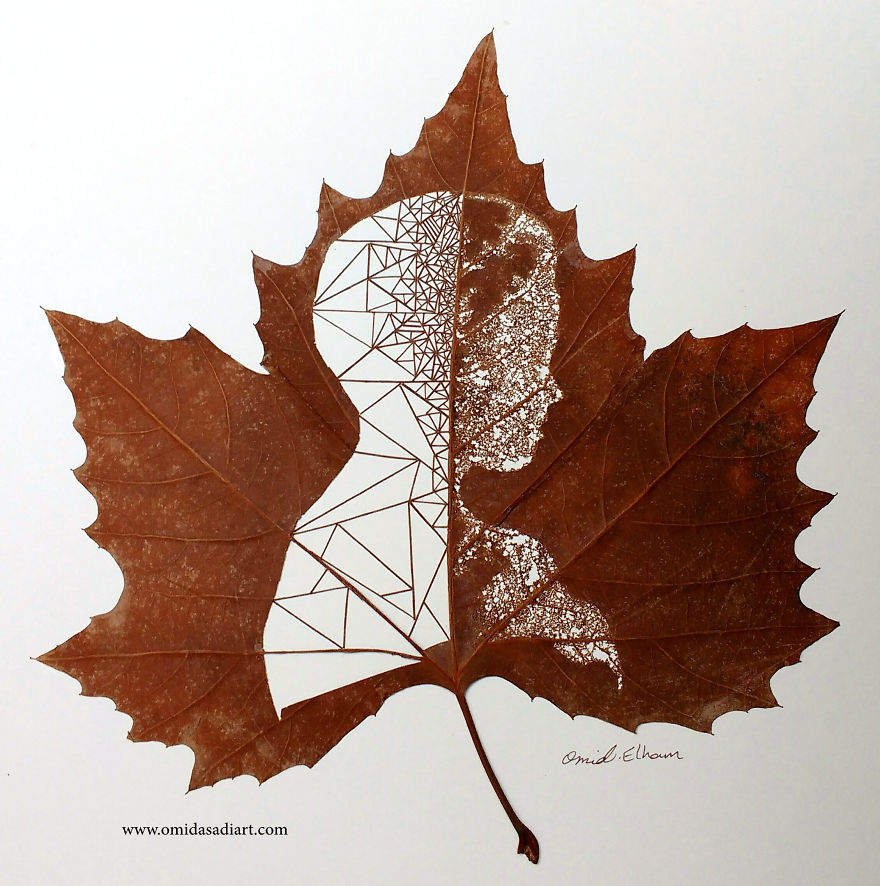 I Create Leaf Art By Carefully Cutting Intricate Scenes (New Pics) I Create Leaf Art By Carefully Cutting Intricate Scenes (New Pics)
