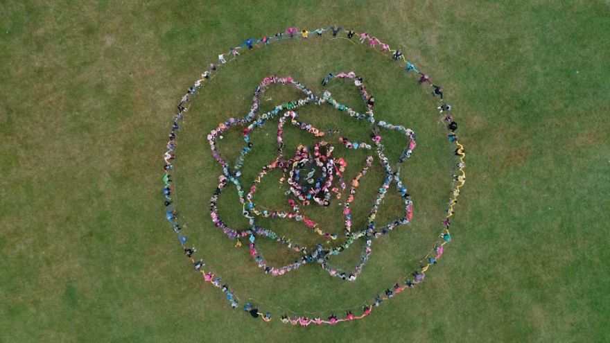 Over 750 Painted In Rainbow Colors, People Spread Love, Peace, Happiness, And Colors Around