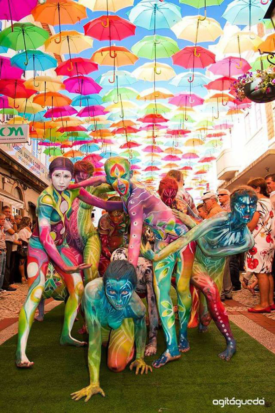 Over 750 Painted In Rainbow Colors, People Spread Love, Peace, Happiness, And Colors Around Over 750 Painted In Rainbow Colors, People Spread Love, Peace, Happiness, And Colors Around