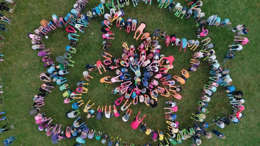 Over 750 Painted In Rainbow Colors, People Spread Love, Peace, Happiness, And Colors Around