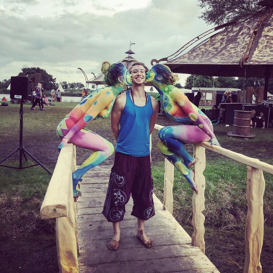 Over 750 Painted In Rainbow Colors, People Spread Love, Peace, Happiness, And Colors Around Over 750 Painted In Rainbow Colors, People Spread Love, Peace, Happiness, And Colors Around