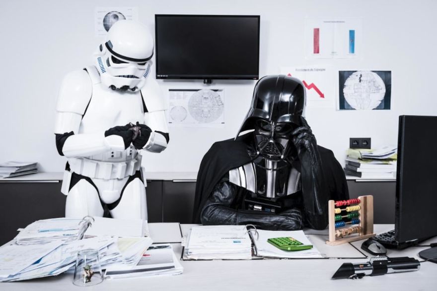 Photographer Imagines What It Would Be Like If Darth Vader Went Through A Financial Crisis