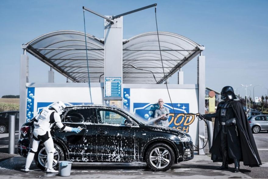 Photographer Imagines What It Would Be Like If Darth Vader Went Through A Financial Crisis