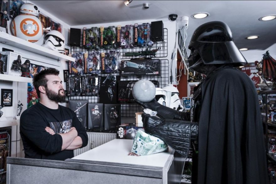 Photographer Imagines What It Would Be Like If Darth Vader Went Through A Financial Crisis