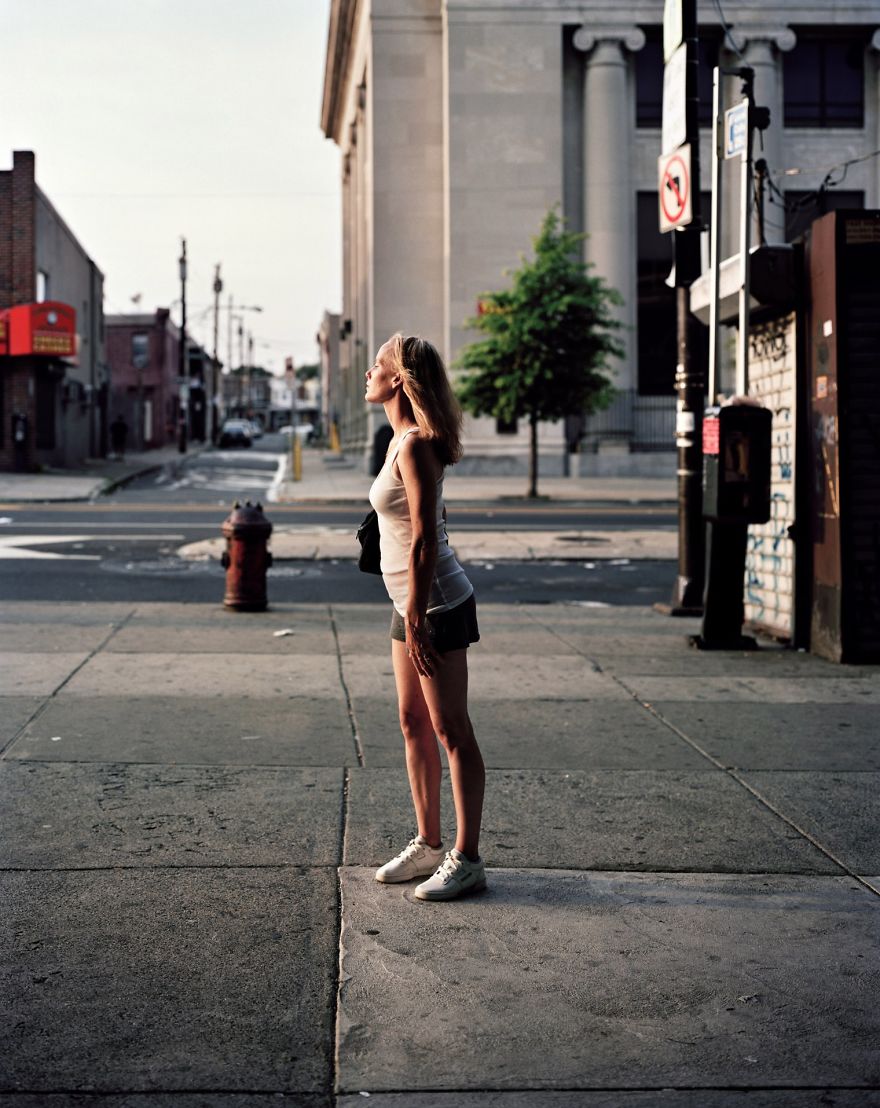 Portrait of Nicole standing on the street