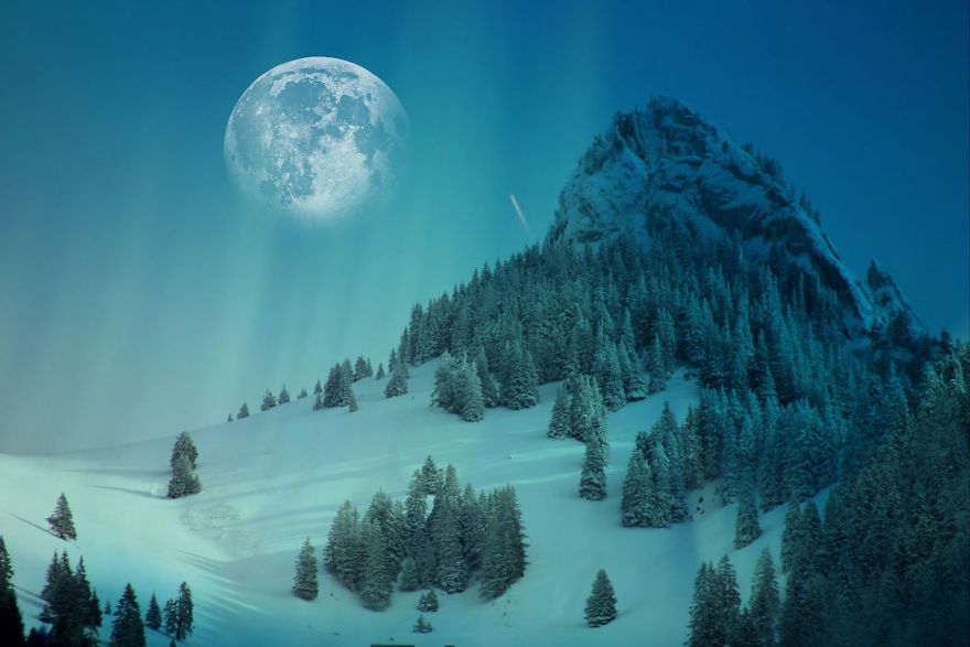 I Make Surreal Photo Edits From Landscapes & Wilderness To Galaxy & Planets & To Objects In Order To Present The Relation Between Them In A Simple Artistic Ideas