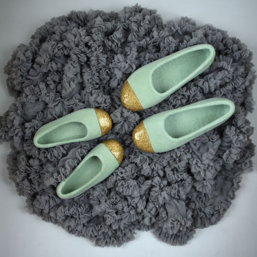 I Create Glittery Indoor Footwear From Wool And Call It My Job I Create Glittery Indoor Footwear From Wool And Call It My Job