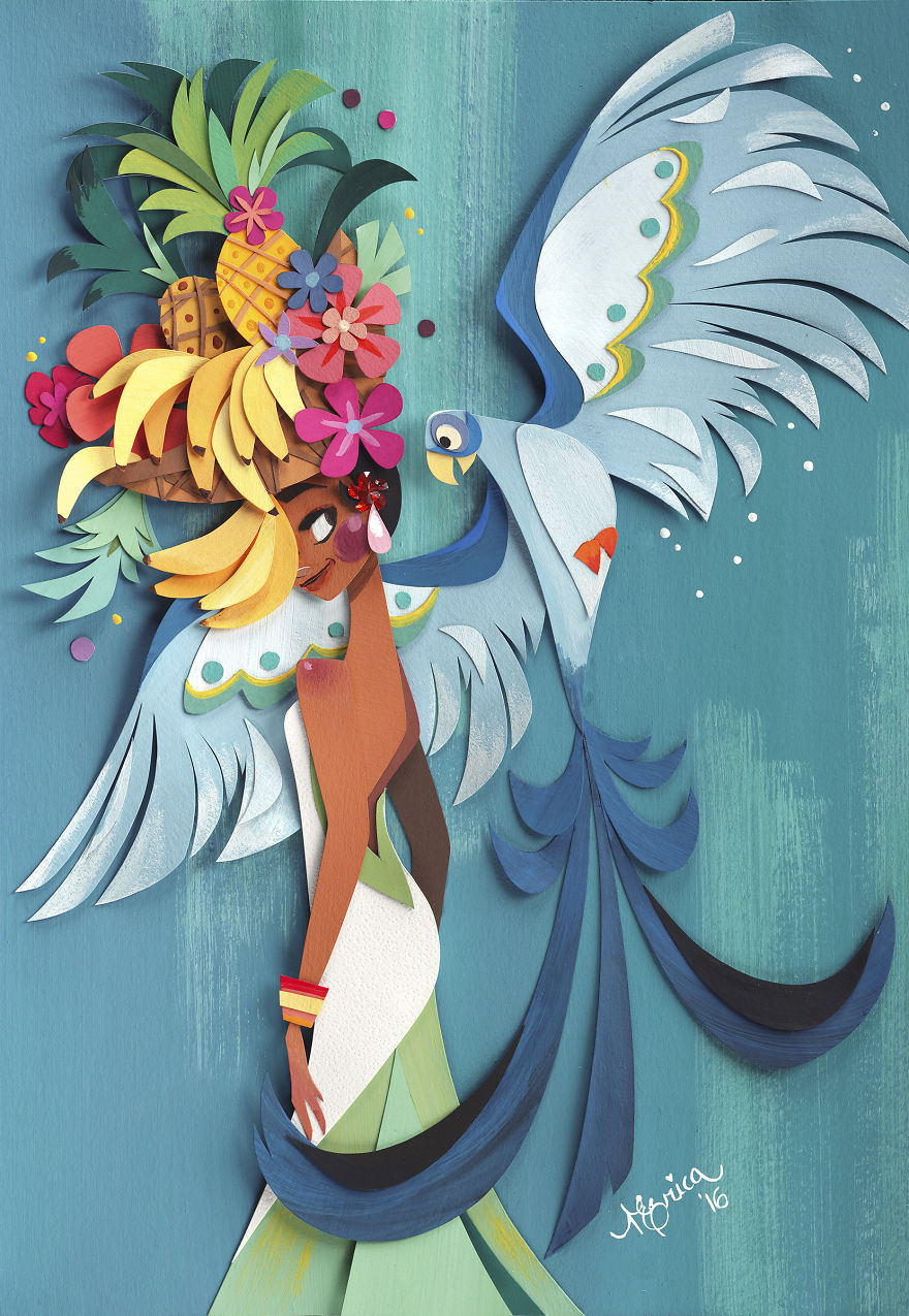 I Create A World Of My Own Using Paper, Scissors And A Little Too Much Color!