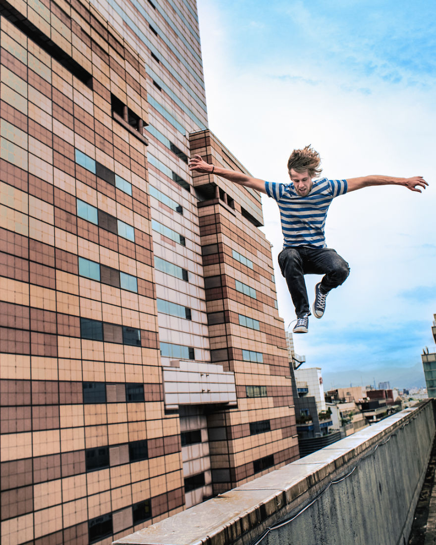 Self-Portrait Of Me Building Hopping