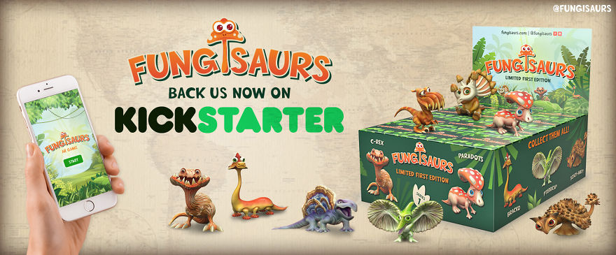 These Dinosaur-Mushroom Toys Have Traveled More Than Most People