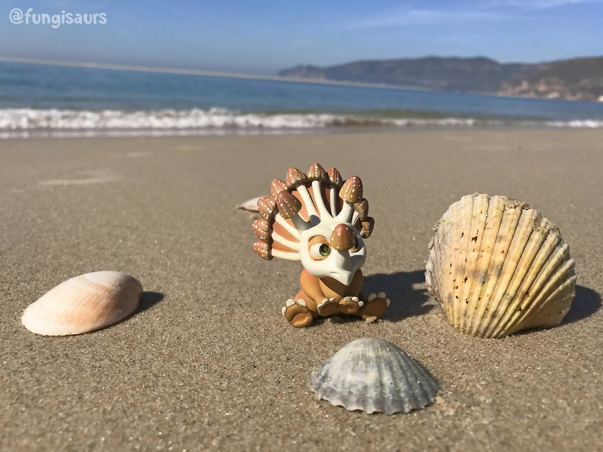 These Dinosaur-Mushroom Toys Have Traveled More Than Most People