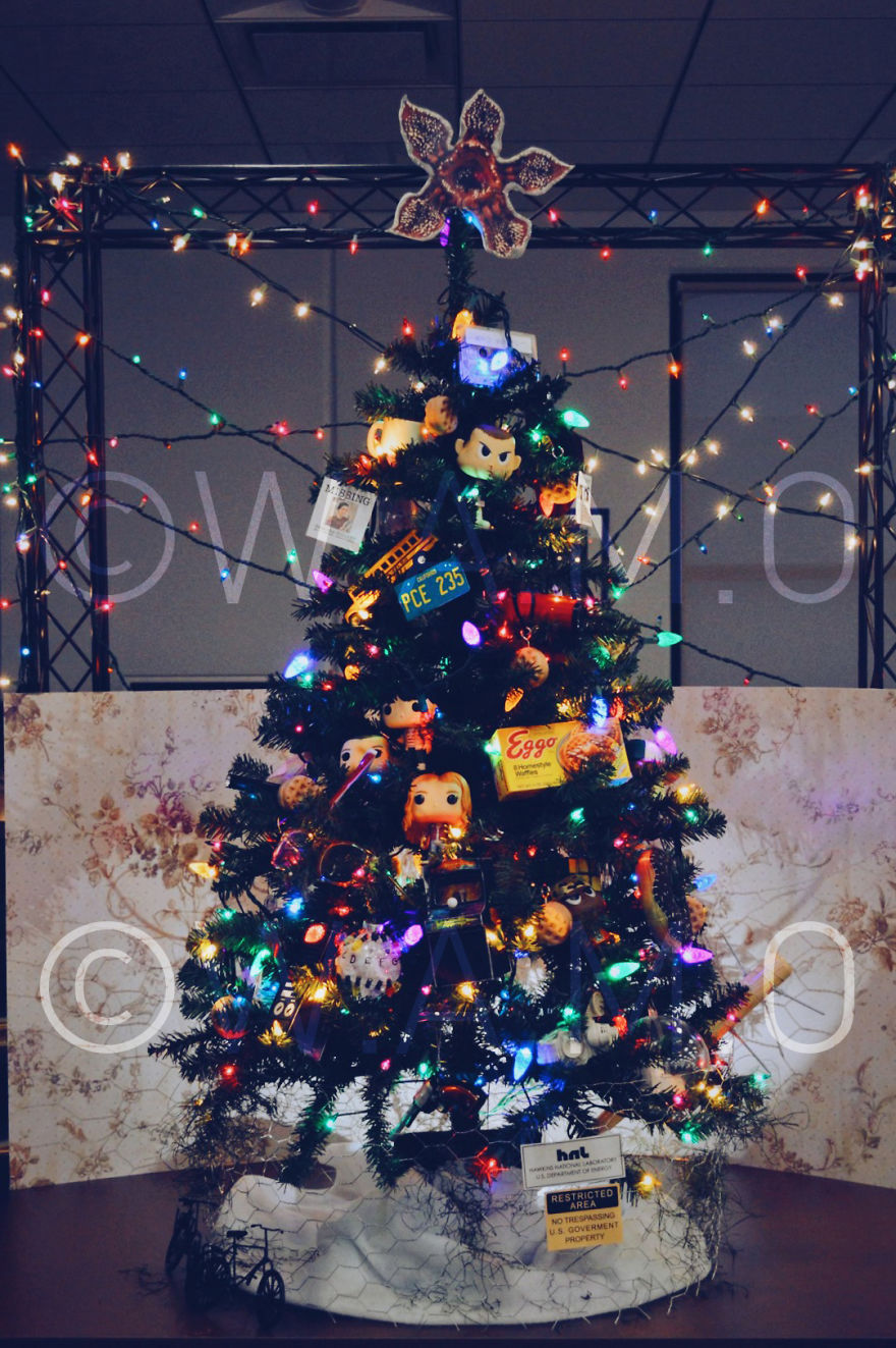 This Is What Happens When A Group Of Nerds At The Office Love Christmas And Stranger Things