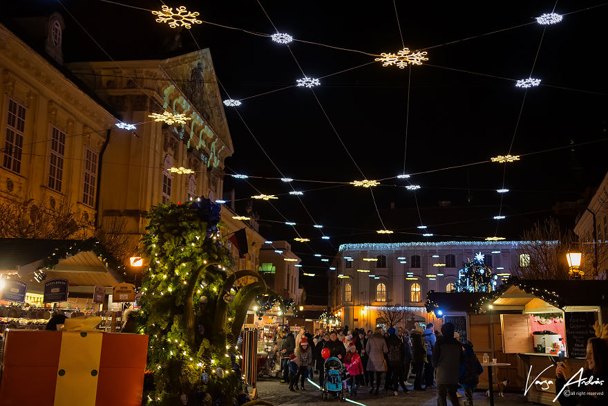 Christmas Lights In Székesfehérvár, Hungary