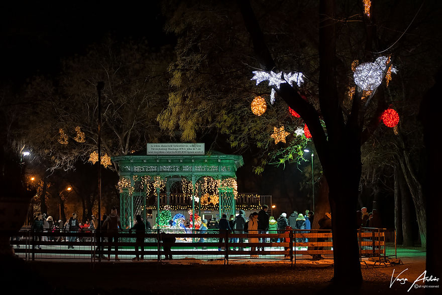 Christmas Lights In Székesfehérvár, Hungary