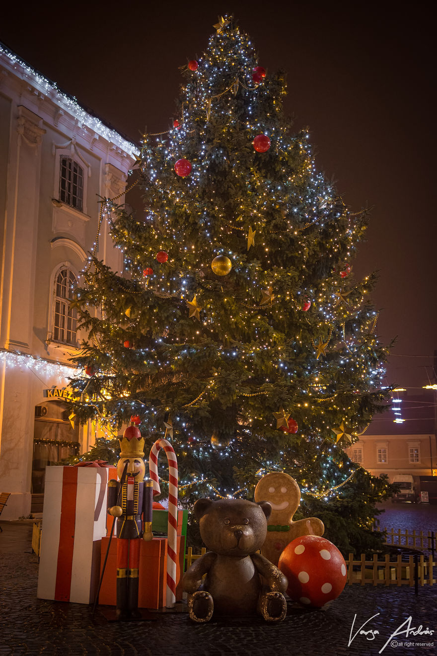 Christmas Lights In Székesfehérvár, Hungary