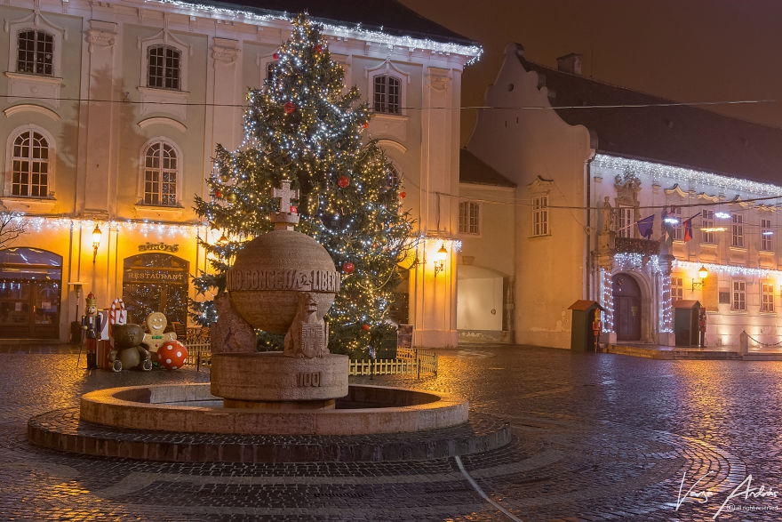 Christmas Lights In Székesfehérvár, Hungary