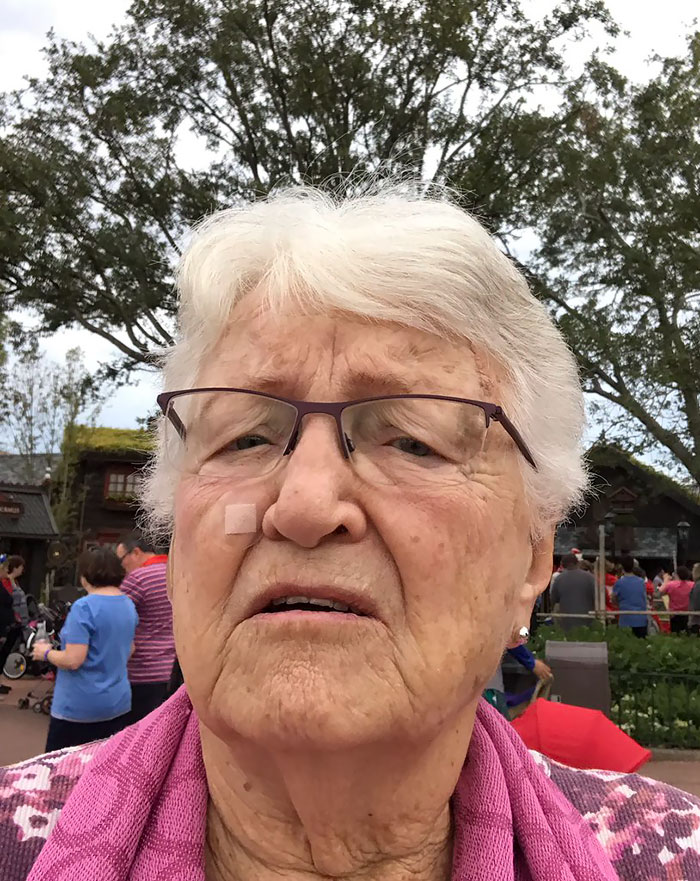 This Old Woman Offered To Take A Picture Of Me Brooke And Grace And This Is What We Got