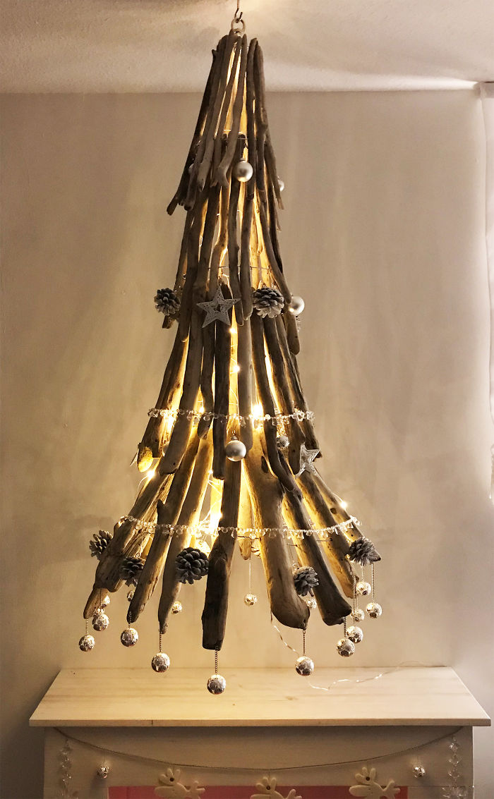 "Bavarian Driftwood Christmas Tree", Not Just Yet All Decorated ;)