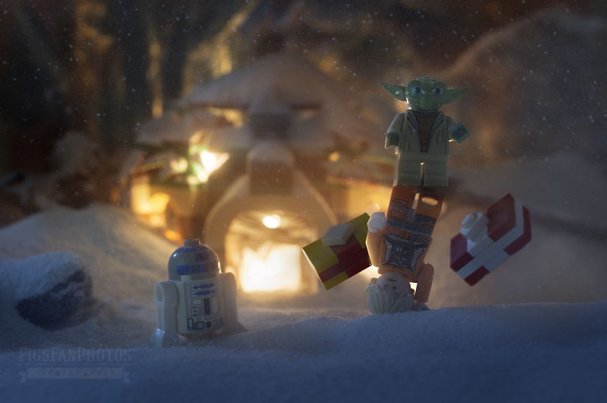 Merry Force Be With You! I Couldn't Wait To The Premiere So I Created Xmas Themed Lego Star Wars Photos