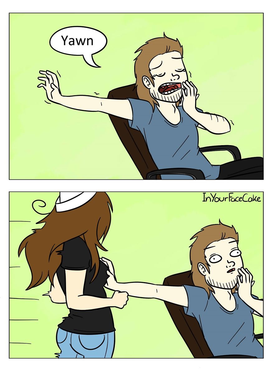 In Your Face Cake Comics - Oc